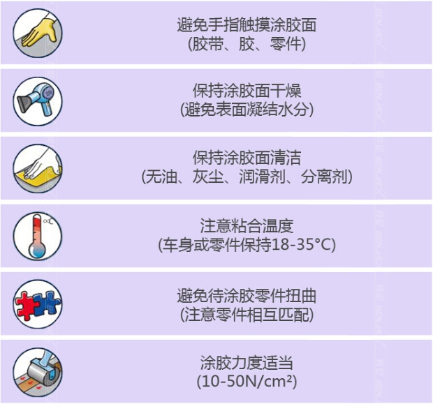 3M汽车胶带的注意事项